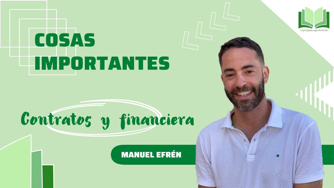 Cosas importantes de la ley contratos y financiera