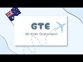 GTE written statement එක හරියට​ ලියමු | Australia | Student Visa