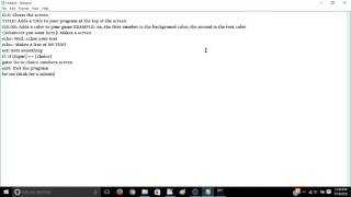 How to make a simple game in Batch, or CMD programming NO AUDIO