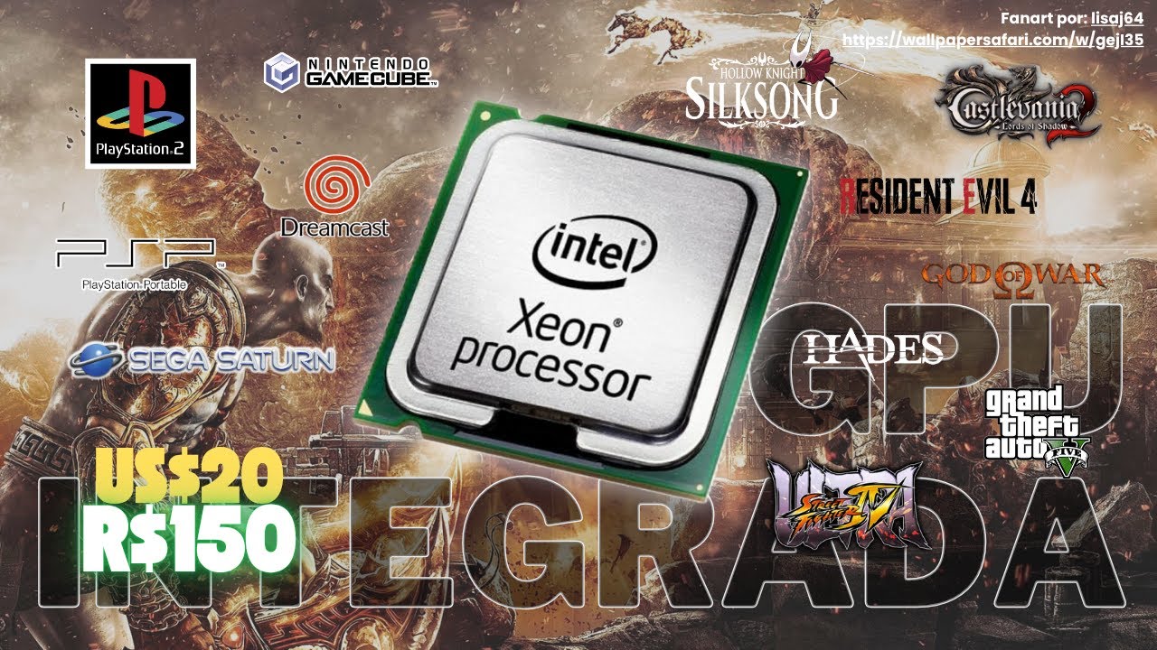 XEON 1225v2: Simplesmente ABSURDO! GPU Integrada x PS2, PC Games, GameCube e MAIS!