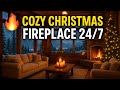 Winter Mountain Cabin Ambience – Fireplace 24/7 | Зимняя атмосфера с камином —снег, тепло и уют 24/7