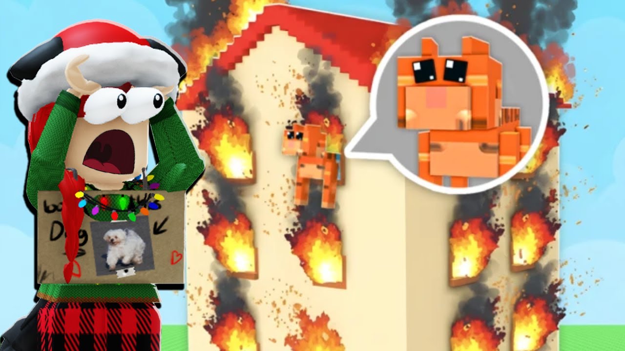 🙀 MENTSÜK meg a CICÁT az ÉGŐ HÁZBÓL! - Rescue Animals - Roblox 🔥