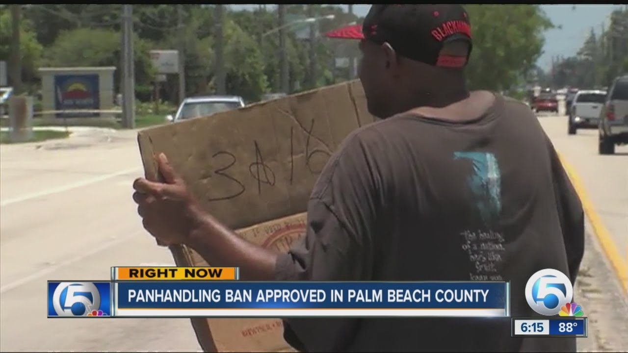 Panhandling ban approved in Palm Beach County