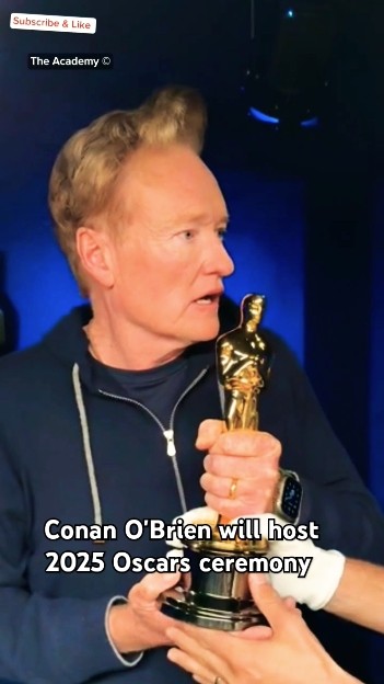 conan O'brien the new host 2025 oscars, long wait is over for conan ...