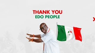 Governor Obaseki gives victory speech