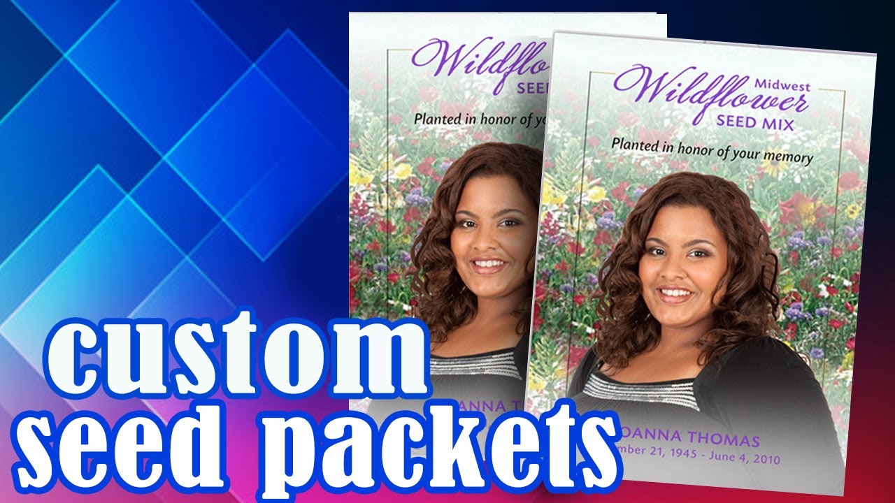Plantable Custom Memorial Seed Packets - In Loving Memory