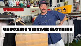 What It's REALLY Like To Open Vintage Clothing Wholesale Box