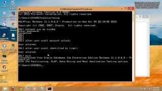 Oracle username and password and Account unlocking