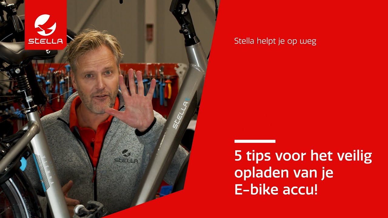 Vijf tips voor het veilig opladen van de accu van je elektrische fiets -  Stella Fietsen - YouTube