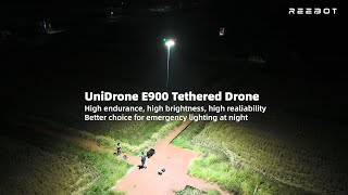 UniDrone E900 Tethered Drone: Emergency Rescue Nighttime Lighting Solutions