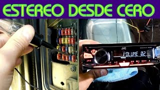 Como instalar autoestereo desde cero (donde no hay cables del lado del auto)