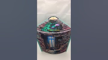 2 Folds in 1 book - Fore-edge book folding art #bookart #bookcraft #diy #book-folding #papercraft