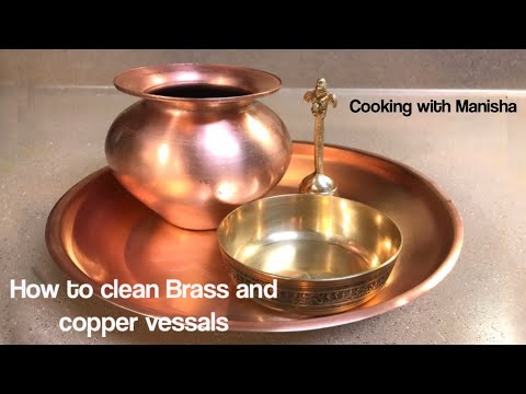 how to clean brass and copper pooja items at home