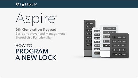 How to Program a New Lock | Aspire Keypad | Shared Use