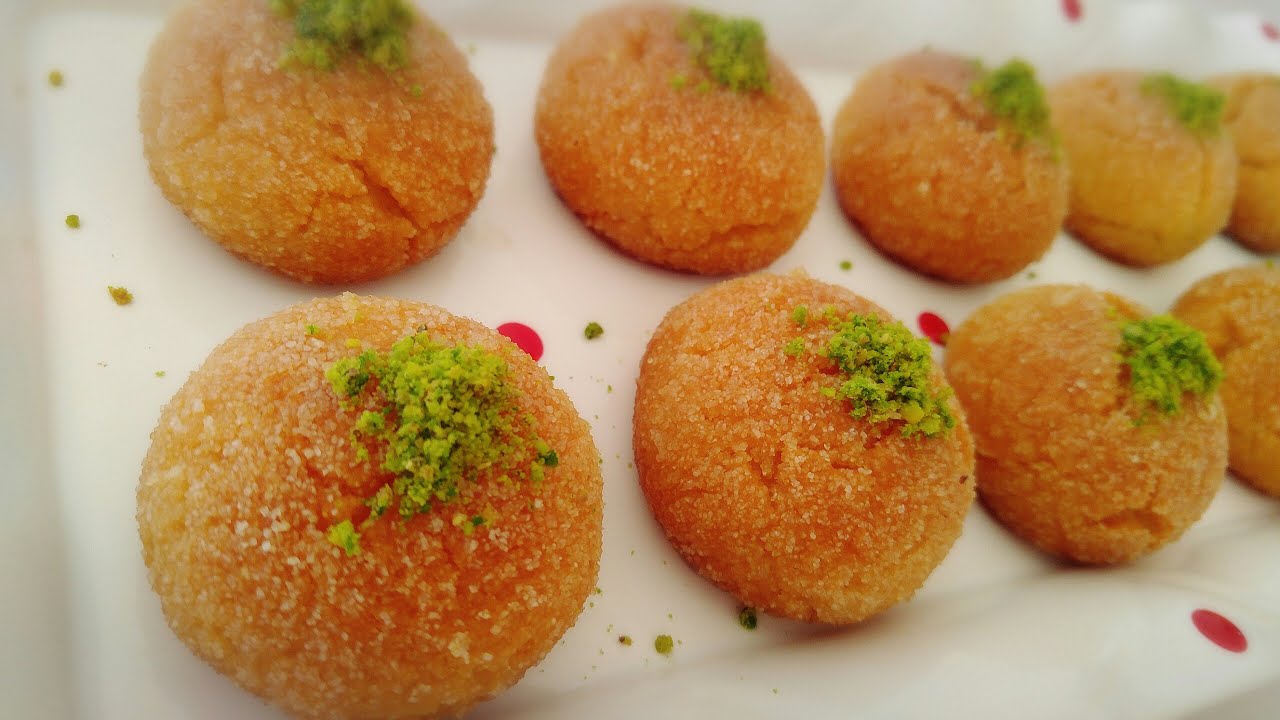 حلوى تركية بالسميد راااائعة في 10 دقائق بمكونات موجودة في كل بيت