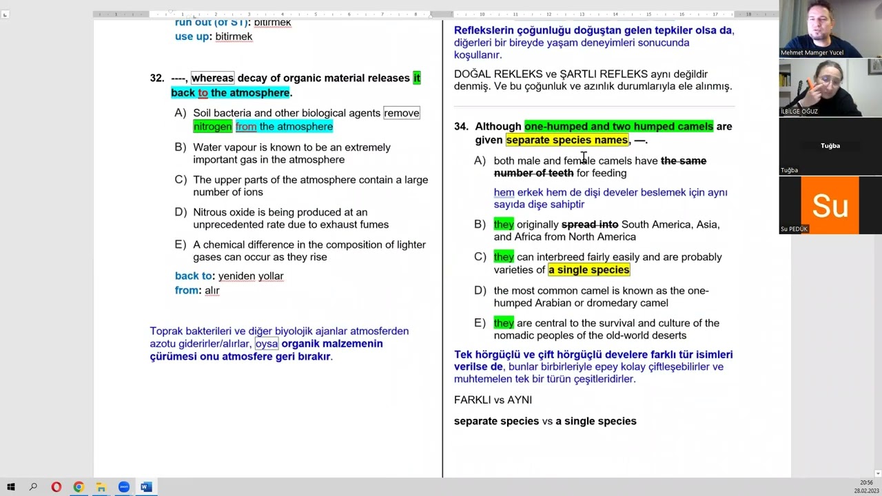 YÖKDİL Fen - 2021 Ağustos (Soru 31-41)