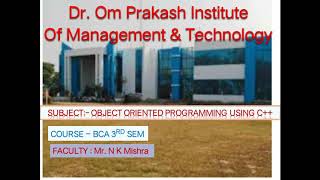 A ppt on data types in c++ by Mr. N K Mishra