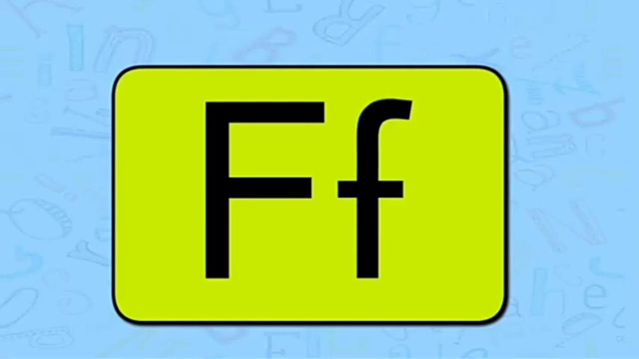 Letter F YouTube