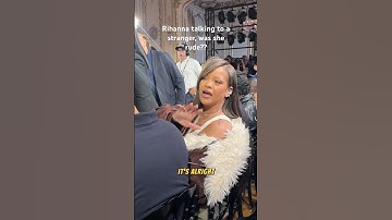 RIHANNA Talking to a RANDOM STRANGER 😱 #rihanna #shorts