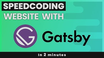 Speed Coding - Website with Gatsbyjs & Reflexjs