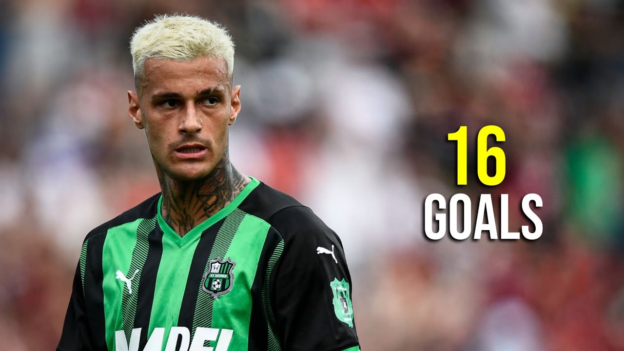 Gianluca Scamacca - All 16 Goals for Sassuolo 2021/22 | HD