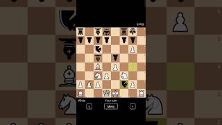 Giuoco piano chess opening trap. chess trap and trick .#chess #chessnerd #shorts