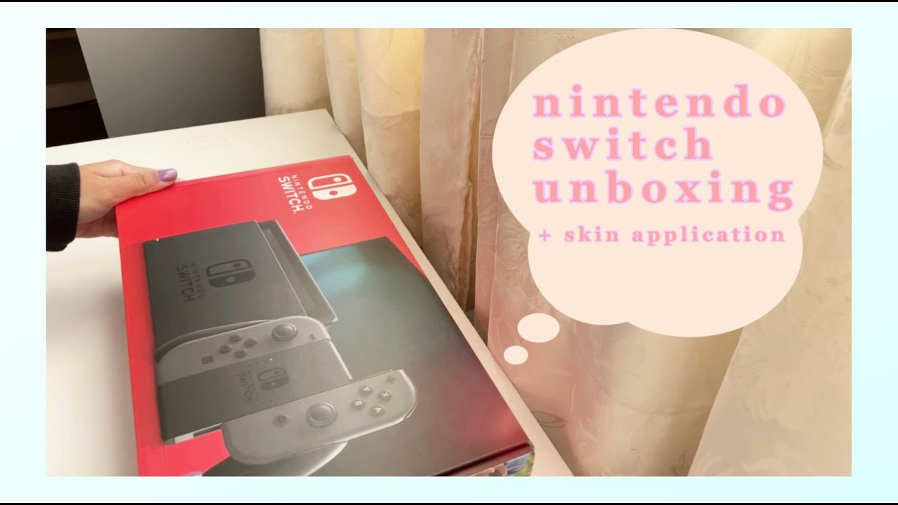 nintendo switch unboxing + decorating my switch YouTube
