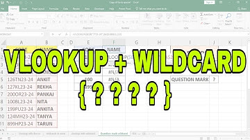 Use of Wildcard in excel || Question Mark ( ? ) ||