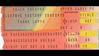 Frank Zappa - 1984 11 10 (L) - Upper Darby PA