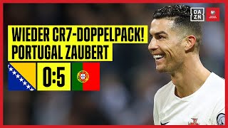 CR7-Doppelpack! Portugal mit Gala: Bosnien-Herzegowina - Portugal 0:5 | European Qualifiers | DAZN