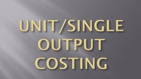 B.com VI sem cost account II