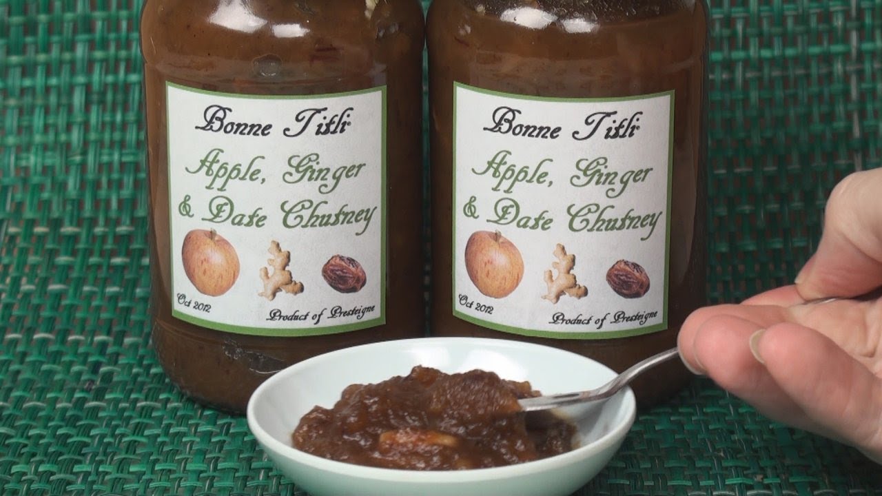 Apple. Date and Ginger Chutney Recipe
