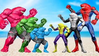 TEAM HULK SHARK VS TEAM SHARK SPIDER-MAN | LIVE ACTION STORY