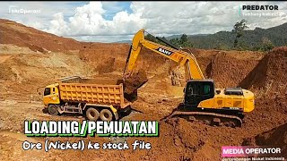 LOADING/PEMUATAN ORE(NICKEL) KE STOCK FILE