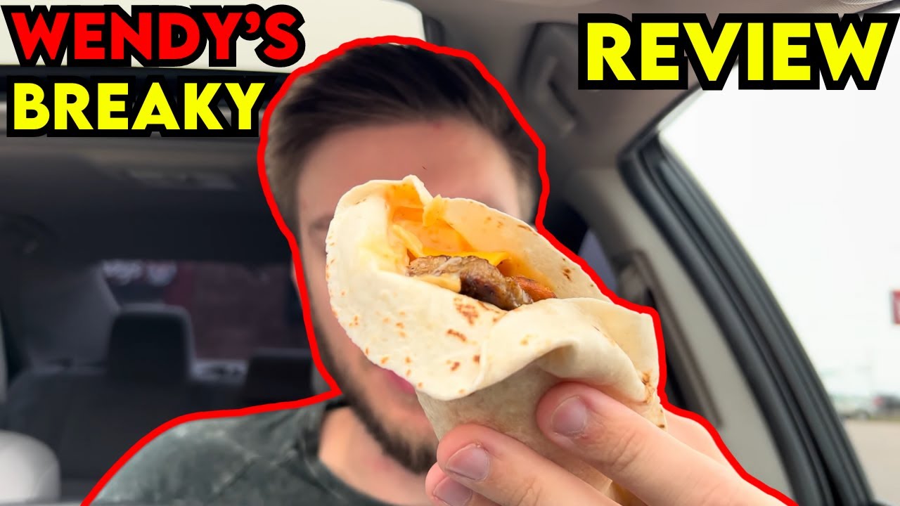 Wendy's NEW Sausage Breakfast Wrap Review YouTube