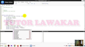 Tutorial membuat program data diri sederhana pada jcreator