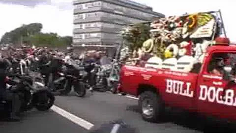 Hell's Angel Michael 'Maverick' Bresnan's funeral