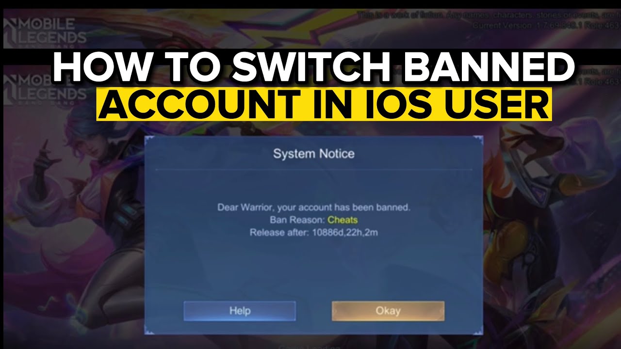 HOW TO SWITCH BANNED ACCOUNT IN IOS TO ANOTHER ACCOUNT TUTORIAL 2023