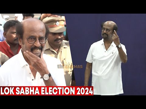 Rajinikath 🔥Casted His Vote ! Lok Sabha Election 2024 | Rajini Voting Video 2024