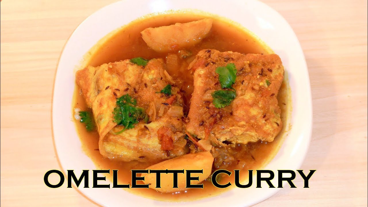 OMELETTE CURRY Spicy Curried Egg Omlette YouTube