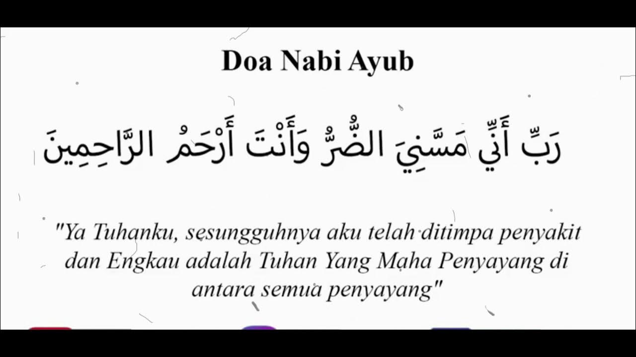 Doa Nabi Ayub Untuk Sembuh Penyakit