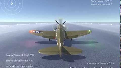 Silantro Unity3d Flight Simulator: Republic P-47 Thunderbolt Full Flight