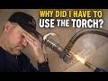This Toilet Valve Wouldn’t Stop Dripping — Here’s Why the Torch Came Out