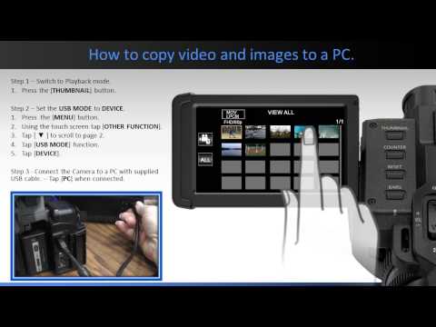 Panasonic HC-X1000 - How to Copy Video and Still images