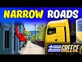 SUPER NARROW &amp; Challenging Roads in Greece DLC | ETS2 Early Access Gameplay (w/ MOZA TSW)