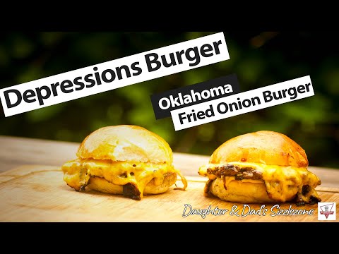 Oklahoma Fried Onion Burger Depression Burger Rezept by Daughter & Dad ...