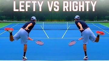 Why the Left Handed Tennis Serve is Better