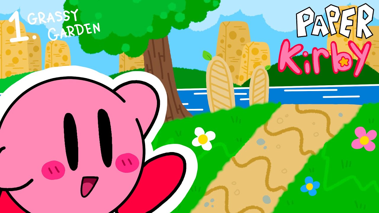 Paper Kirby - Episode 1: Grassy Garden