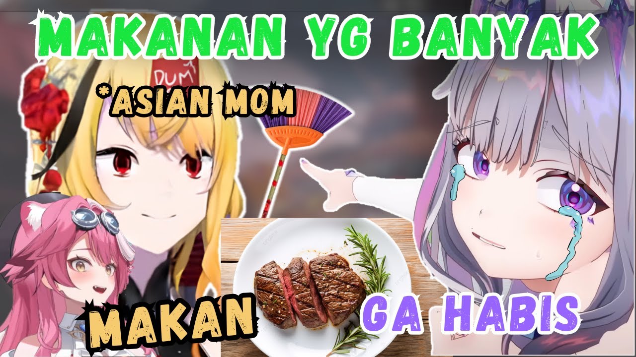 KAELA Mode Emak-Emak Jejelin Makanan Ke Piring Anaknya BIBOO【Hololive | Clip】