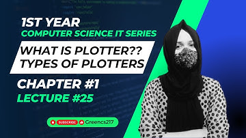 What is Plotter? Types of Plotters| Lec#25| Ch#1| First Year Computer Science
